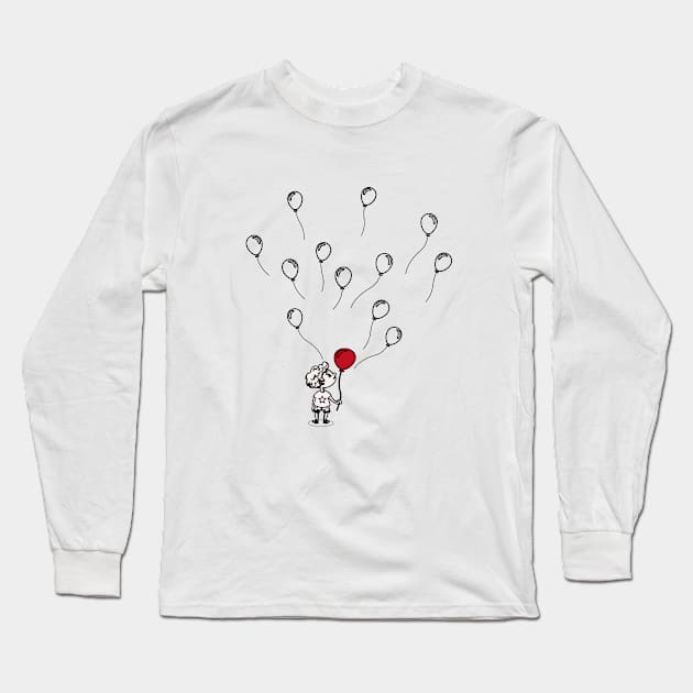 Balloon Long Sleeve T-Shirt by villar